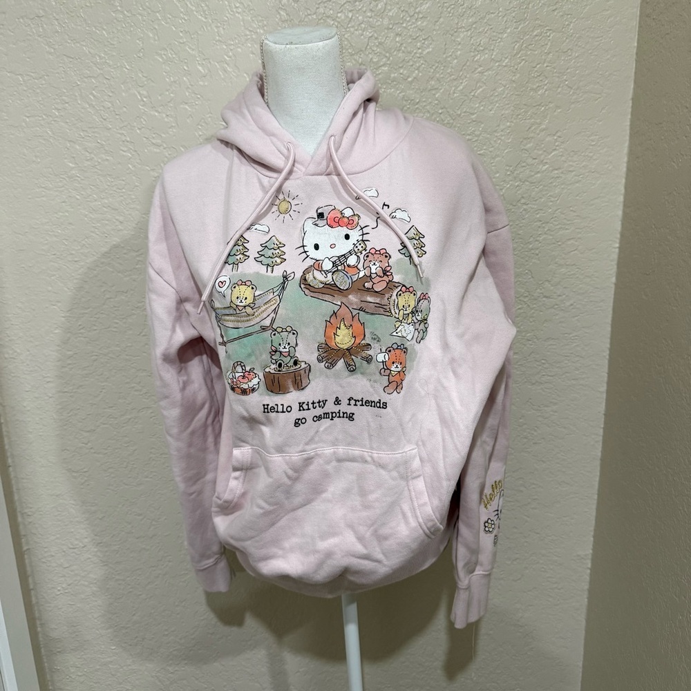 Hello Kitty & Friends Barely Pink Hoodie Size Large - Picture 6 of 6